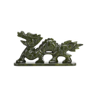 Green Serpentine Dragon Tabletop Figurine