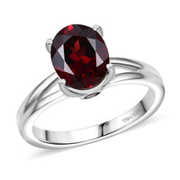 Orissa Rhodolite Garnet, Ouro Fino Rubellite Ring in Rhodium Over Sterling Silver (Size 10.0) 2.30 ctw
