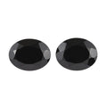 Premium Thai Black Spinel Set of 2 (Oval 9x7 mm) 3.57 ctw Loose gemstone - Sticky add to cart bar