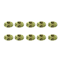 Premium Peridot Set of 10 (Oval 6x4 mm) 4.44 ctw