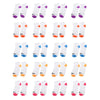 White & Multi Color