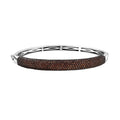 Karis Mozambique Garnet 3.65 ctw Bangle Bracelet in Platinum Bond (6.50 In) - Sticky add to cart bar