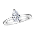 10K White Gold Luxuriant Lab Grown Diamond (E-F, VS) Solitaire Ring (Size 6.0) 1.00 ctw - Sticky add to cart bar