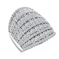 Deal of The Month 10K White Gold Luxuriant Lab Grown Diamond (VS1-G) Ring (Size 10.0) (7.75 g) 4.00 ctw - Sticky add to cart bar