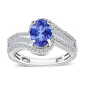 Luxoro Premium Tanzanite and G-H I1 Diamond Ring in 14K White Gold (Size 10.0) 4.20 Grams 1.70 ctw - Sticky add to cart bar