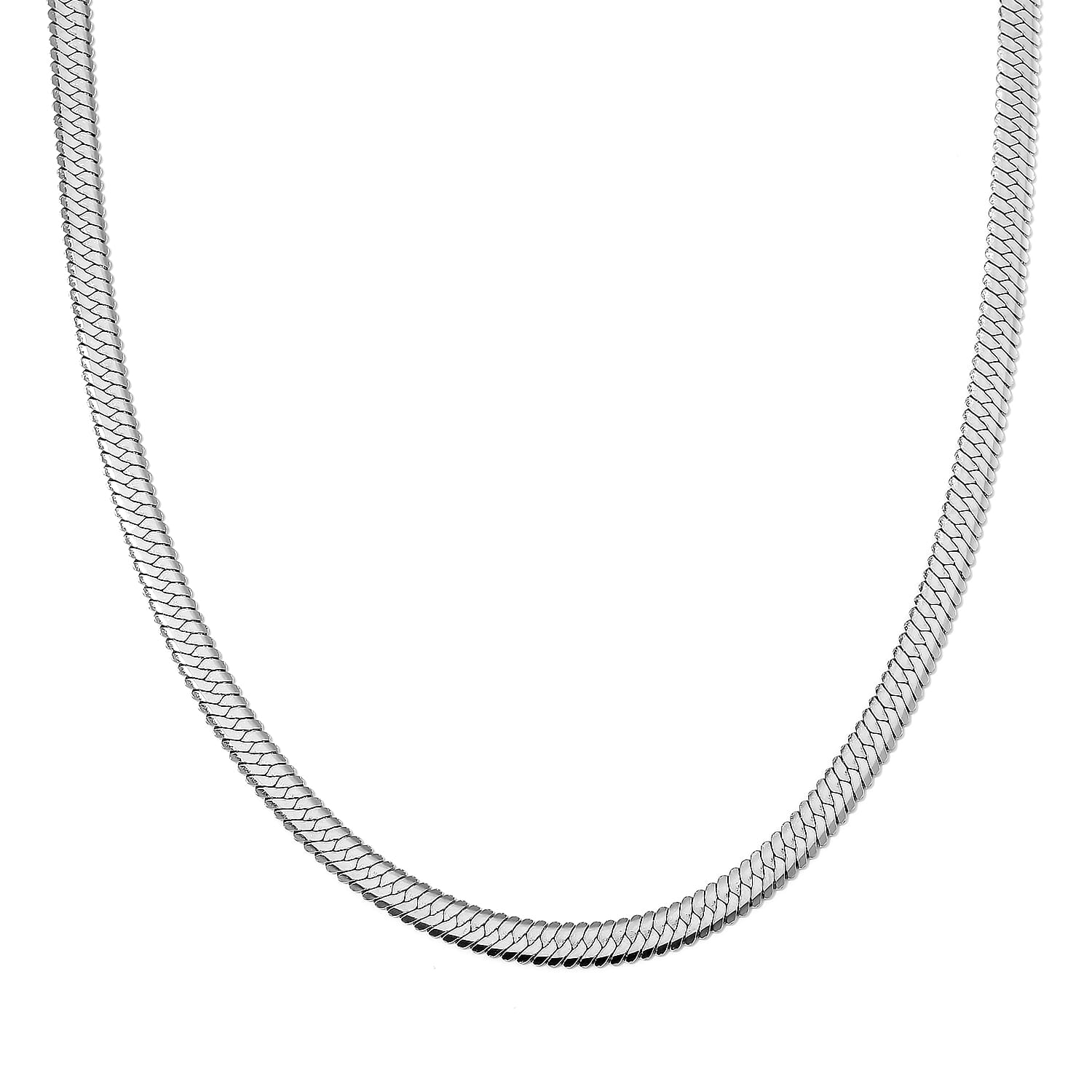 Snake Chain Necklace in Stainless Steel 20 Inches
