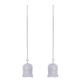 Natural Jade 25.00 ctw Carved Flower Drop Earrings in Rhodium Over Sterling Silver - Sticky add to cart bar