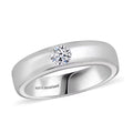 Luxuriant Lab Grown Diamond (G-H, SI) Band Ring in Platinum Over Sterling Silver (Size 10.0) 0.25 ctw - Sticky add to cart bar