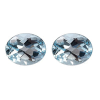 Premium Sky Blue Topaz Assorted Box (Ovl 9x7 mm) 3.41 ctw Loose Gemstone