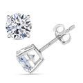 Luxuriant Lab Grown Diamond E-F VS 2.00 ctw Solitaire Stud Earrings in 14K White Gold - Sticky add to cart bar