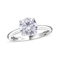 14K White Gold Luxuriant Lab Grown Diamond (E-F, VS) Solitaire Ring (Size 8.0) 1.00 ctw - Sticky add to cart bar