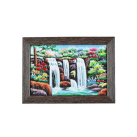 Multi Color Waterfall Gemstone Painting Photo Frame (12"x8")
