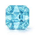 Certified & Appraised AAAA Asscher Cut Santa Maria Aquamarine (Sqr Free Size) 7.11 ctw - Sticky add to cart bar