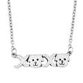 Dog Necklace in Silvertone 18 Inches - Sticky add to cart bar