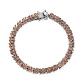 Jenipapo Andalusite Bracelet in Rhodium Over Sterling Silver (7.25 In) 9.75 ctw - Sticky add to cart bar
