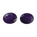 Premium African Amethyst Set of 2 (Ovl 9x7 mm) 2.88 ctw Loose Gemstone - Sticky add to cart bar