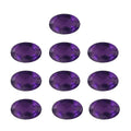 Premium African Amethyst Set of 10 (Ovl 6x4 mm) 3.48 ctw Loose Gemstone - Sticky add to cart bar