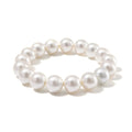 White Shell Pearl 12mm Stretch Bracelet - Sticky add to cart bar