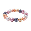 White Shell Pearl 12mm Stretch Bracelet - Sticky add to cart bar