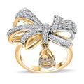 AAA Turkizite, Moissanite Ring in 18K Vermeil YG Over Sterling Silver (Size 10.0) 1.40 - Sticky add to cart bar