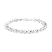 La Bella Italian Sterling Silver Bracelet (7.50 In) 11.5 Grams