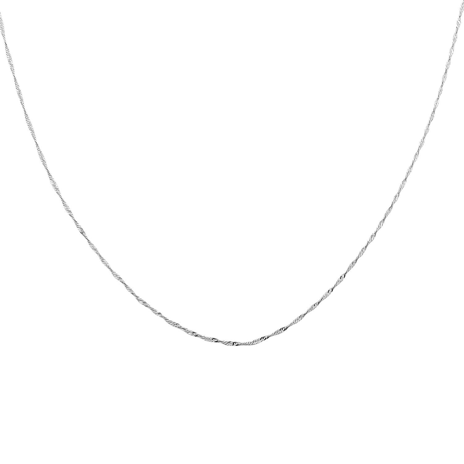 Diamond-Cut Tank Chain in 950 Platinum 20 Inches 1.9 Grams