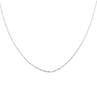 Diamond-Cut Tank Chain in 950 Platinum 20 Inches 1.9 Grams