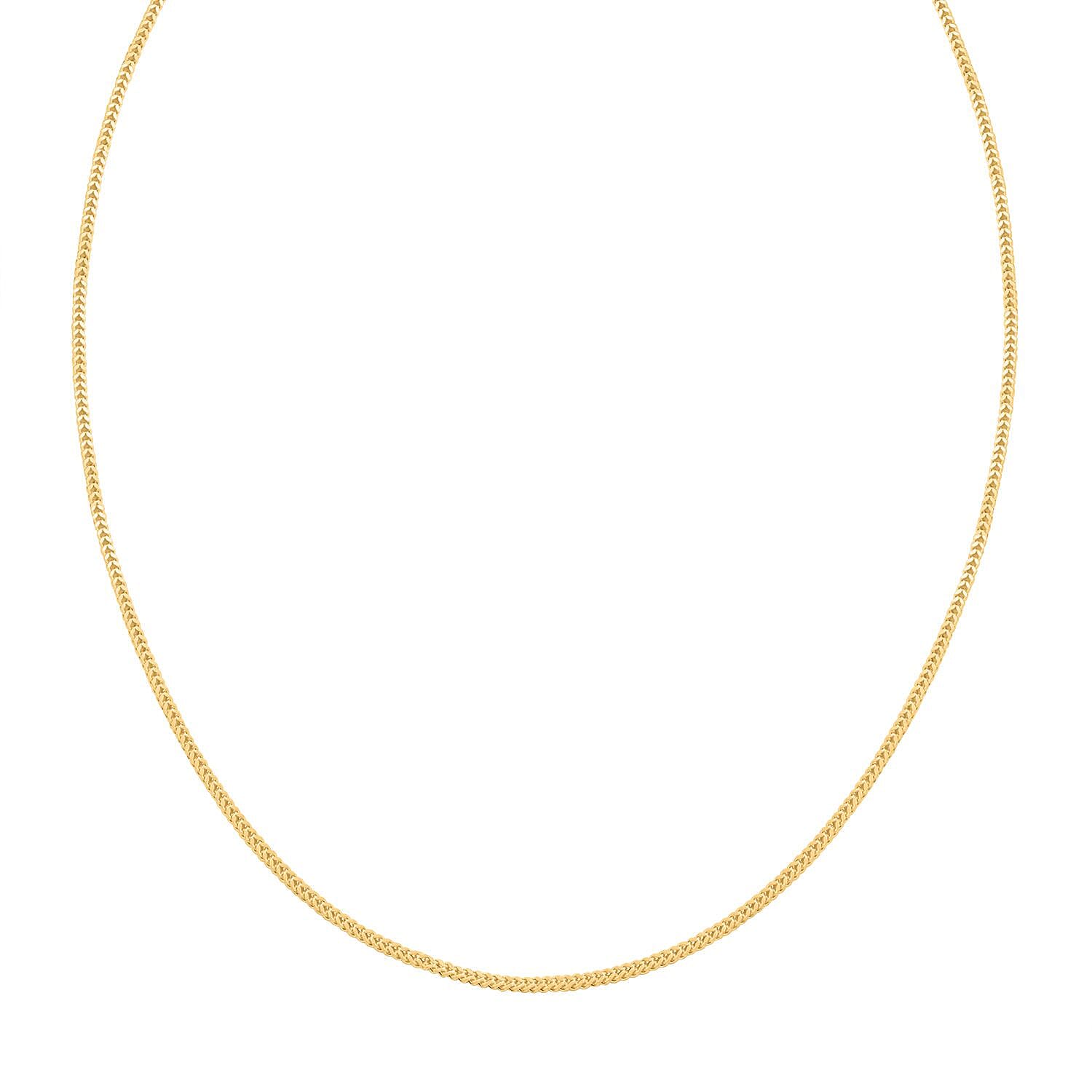 1.30mm Franco Necklace in 14K Yellow Gold 20 Inches 2.35 Grams