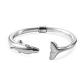 Fish Cuff Bracelet in Sterling Silver (7.0 In) 13 Grams - Sticky add to cart bar