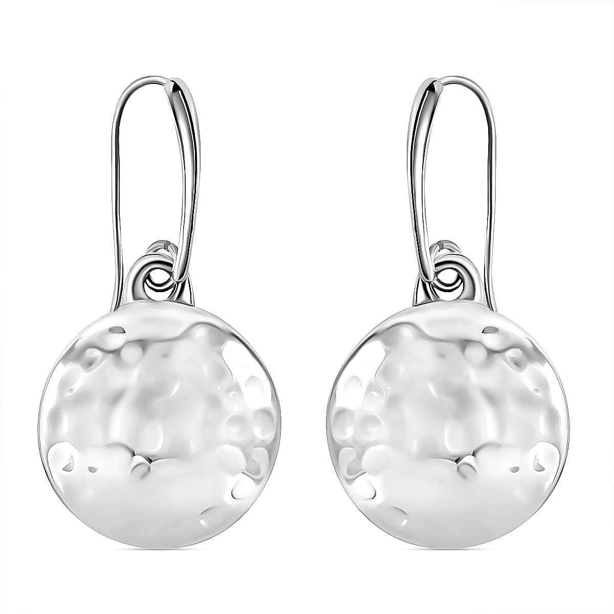Coin Dangle Earrings in Sterling Silver 8 Grams