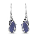 D'Joy Artisan Crafted Rough Cut Tanzanite 10.40 ctw Fancy Earrings in Sterling Silver - Sticky add to cart bar
