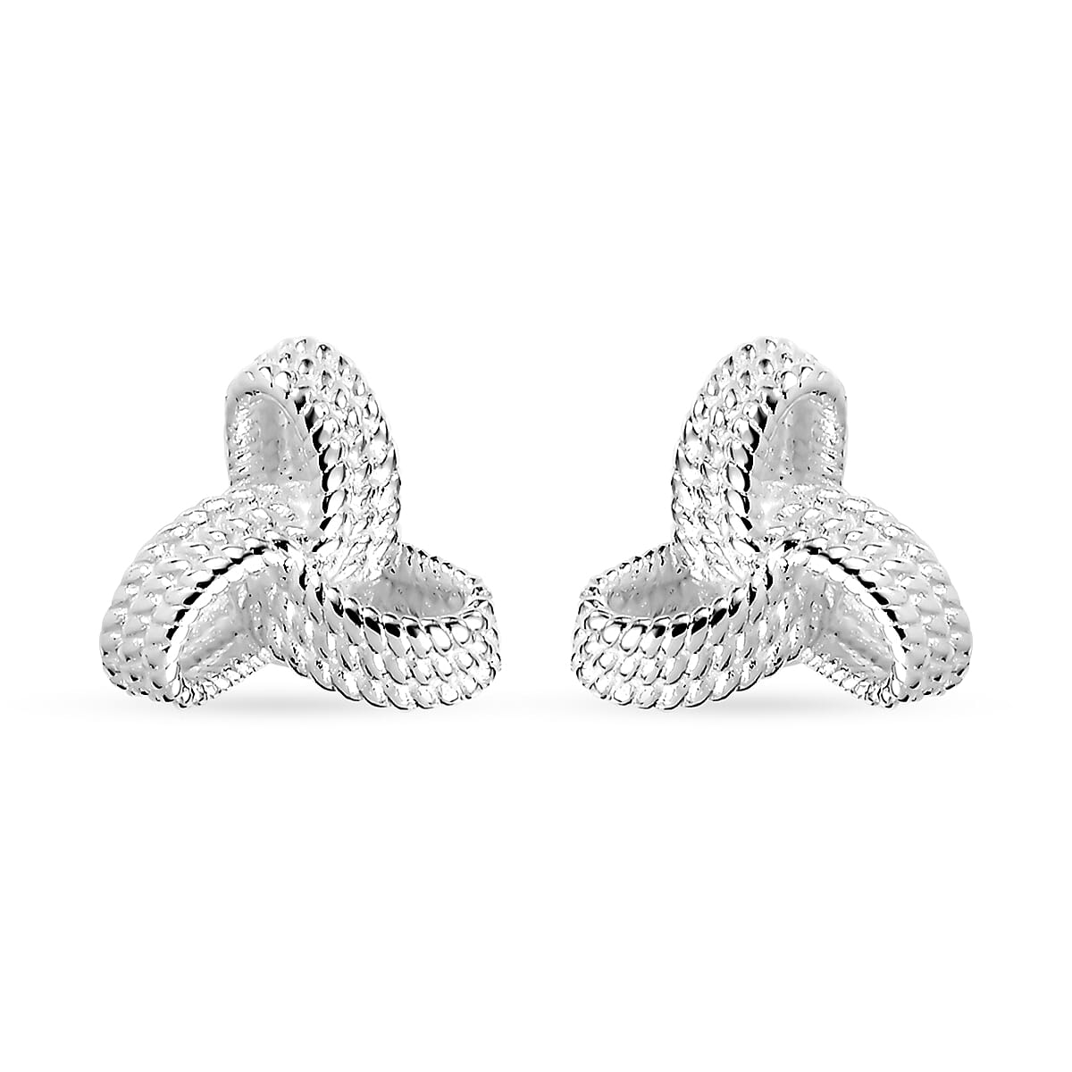Sterling Silver Love Knot Earrings 2.55 Grams