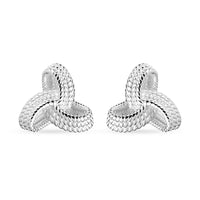 Sterling Silver Love Knot Earrings 2.55 Grams