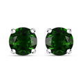 Chrome Diopside Stud Earrings in Rhodium Over Sterling Silver 1.10 ctw - Sticky add to cart bar