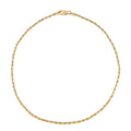Rope Anklet in 14K Yellow Gold 10 Inches 1.0 Grams - Sticky add to cart bar