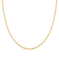 Chain Necklace in 14K Yellow Gold Over Sterling Silver 20 Inches 3 Grams - Sticky add to cart bar