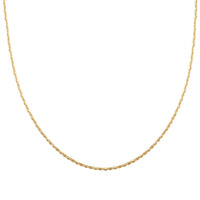 Chain Necklace in 14K YG Over Sterling Silver 24 Inches 2.60 Grams