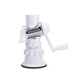 3-in-1 Safe and convenient Vegetable Chopper with 3 Drum Blades - White - Sticky add to cart bar