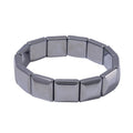 Terahertz 240.00 ctw Square Block Stretch Men's Bracelet (8-8.5In) - Sticky add to cart bar