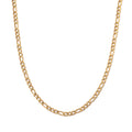 6mm Figaro Chain Necklace in ION Plated YG Stainless Steel 24 Inches - Sticky add to cart bar