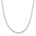 6mm Figaro Chain Necklace in Stainless Steel 20 Inches - Sticky add to cart bar