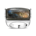 Karis Mojave Blue Turquoise 9.80 ctw Solitaire Ring in Platinum Bond - Sticky add to cart bar