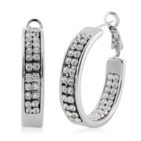 Multi Color Austrian Crystal Earrings in Stainless Steel