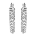 Karis Diamond Accent Milgrain Hoop Earrings - Sticky add to cart bar