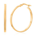 14K Yellow and White Gold 21.2X6mm Hoop Earrings (3.3 g) - Sticky add to cart bar