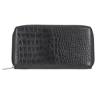 "RFID Protected 100% Genuine Leather Women's Wallet SIZE: 7.5(L)x4.5(W) inches COLOR: Black "