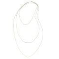 Apatite 3 Layer Necklace 17 Inches in 14K Yellow Gold Over Sterling Silver 11.80 Grams 51.00 ctw - Sticky add to cart bar