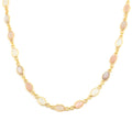 Moonstone Necklace 18 Inches in 14K Yellow Gold Over Sterling Silver 8.60 Grams 12.60 ctw - Sticky add to cart bar