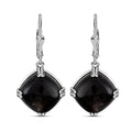 Golden Sheen Moonstone 16.00 ctw Dangling Earrings in Platinum Over Sterling Silver - Sticky add to cart bar