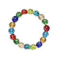 Red Color Murano Style Stretch Bracelet - Sticky add to cart bar